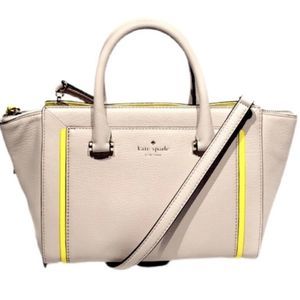 NWOT Kate Spade soft smooth leather crossbody strap dual rolled handles spacious